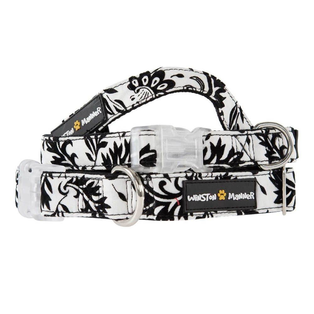 Winston Manner Dog Collar in Chic Noir